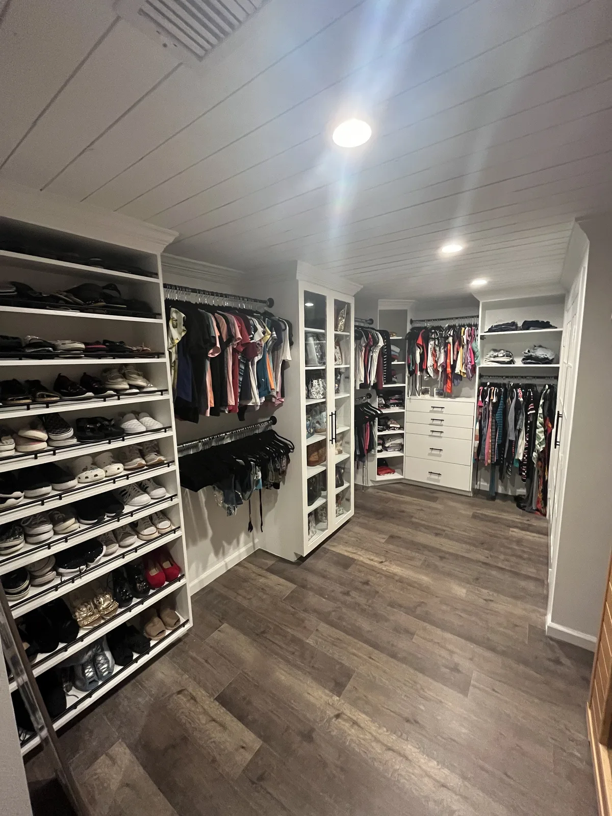 Closet after upgrade work