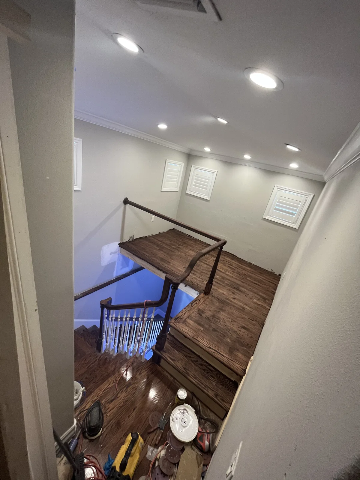 Upstairs nook during refresh work